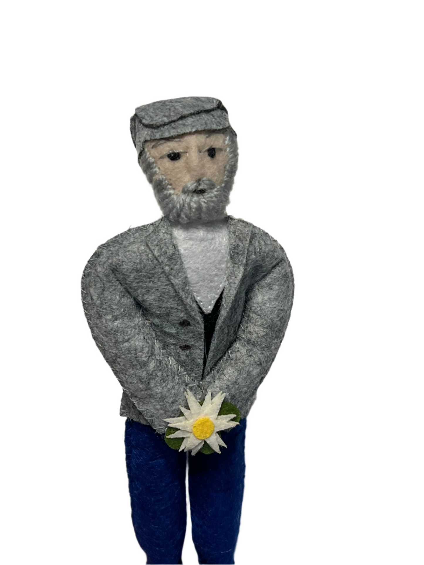 Handcrafted Famous Artist Felt Doll - Monet 3