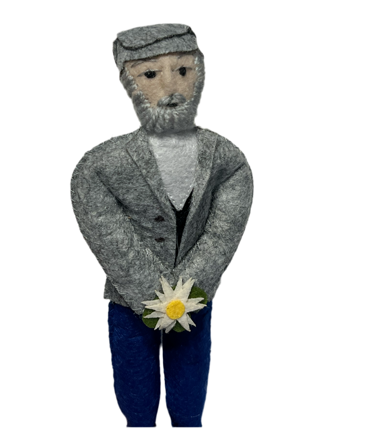 Handcrafted Famous Artist Felt Doll - Monet 6