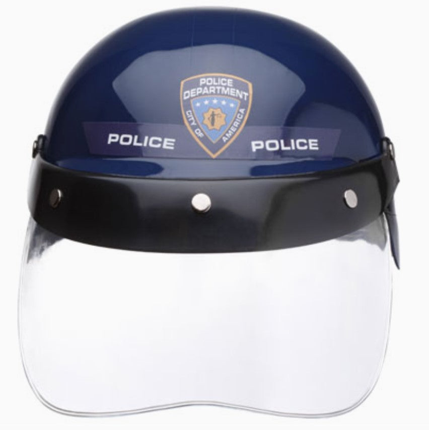 Kids Police / Cop Riot Helmet with Visor Costume 3