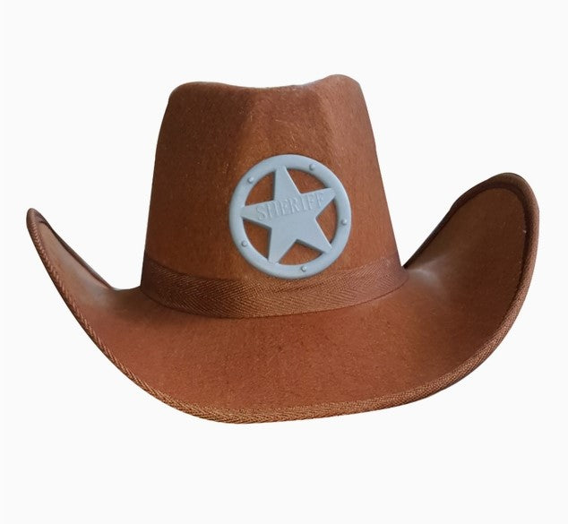 Kids Wild West Sheriff Cowboy Hat Costume 2