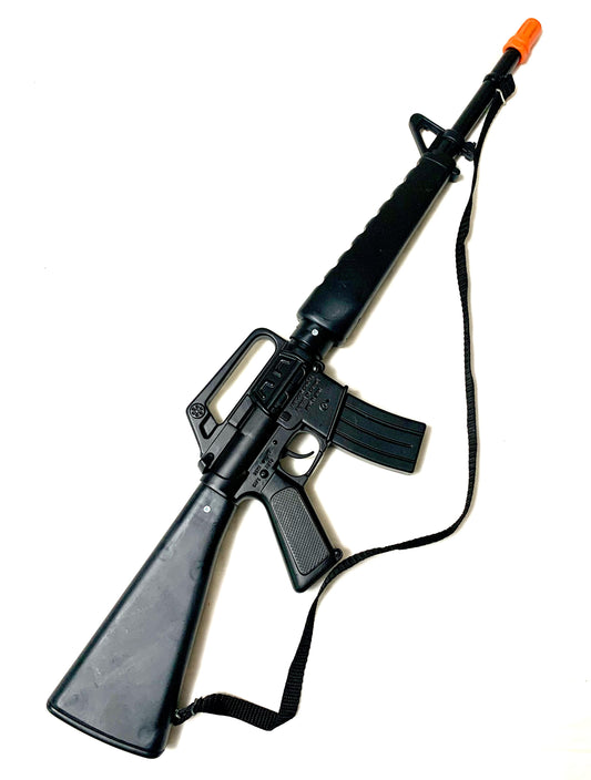 Gonher US M-16 Style 8 Shot Toy Cap Gun Rifle - Black Finish