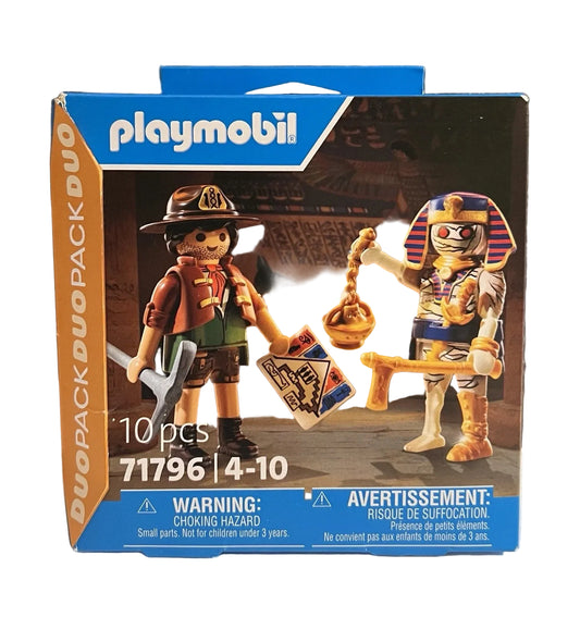 Playmobil 71796 DuoPack Treasure Hunter and Mummy 10 pcs Toy Building Kit