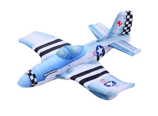 Plush Huggers Aircraft P-51 Stuffed Animal 8" 1