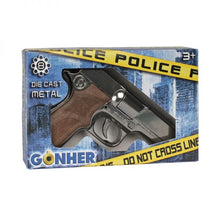 Load image into Gallery viewer, Colt Government Style Police 8 Shot Diecast Cap Gun with Holster - Silver
