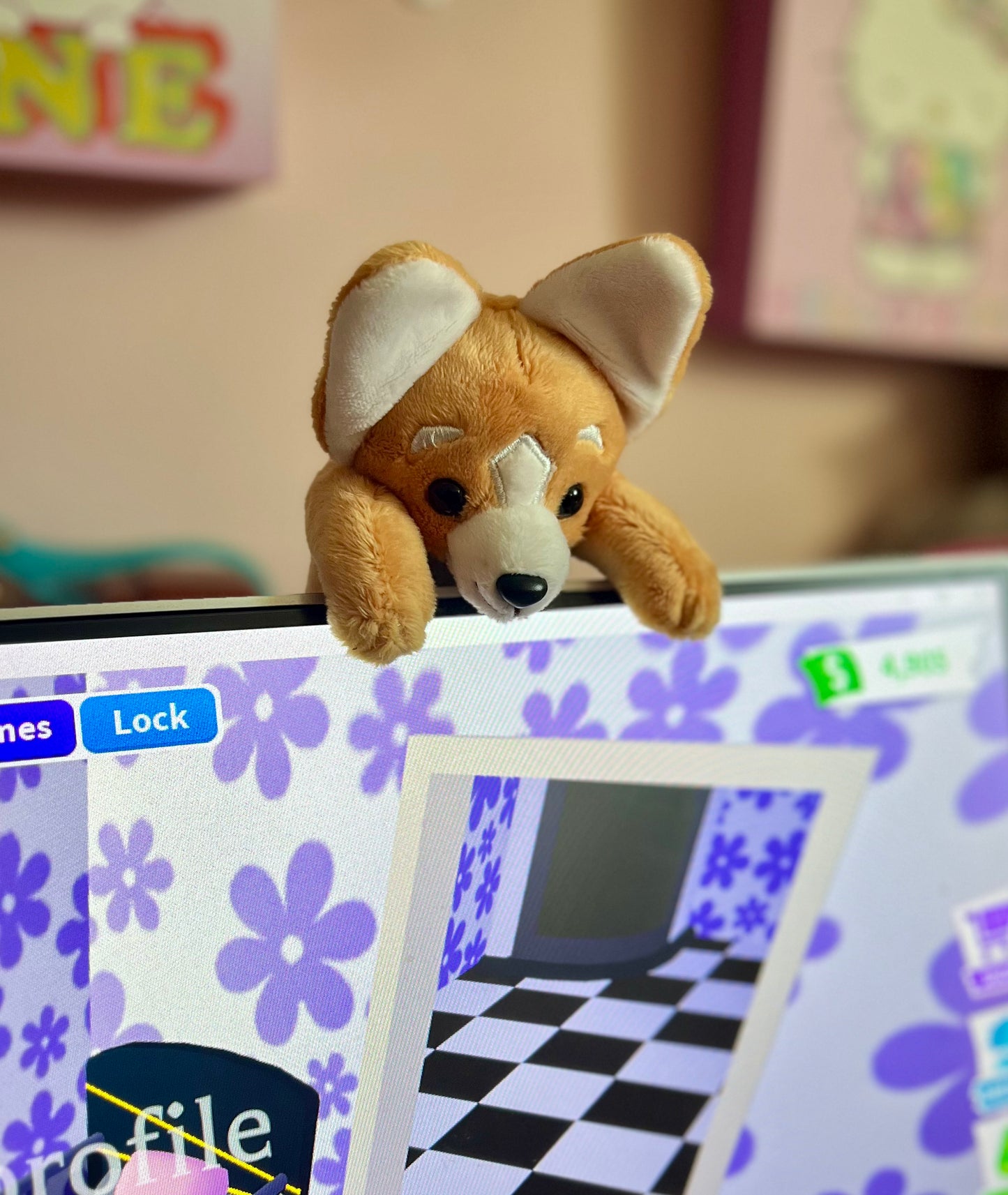 Screen Grabbers Corgi Stuffed Animal 5" 2