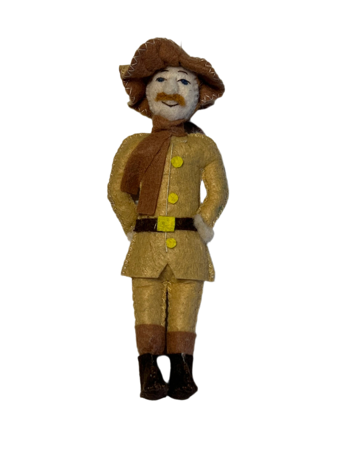 Teddy Roosevelt Artisan Ornament Doll