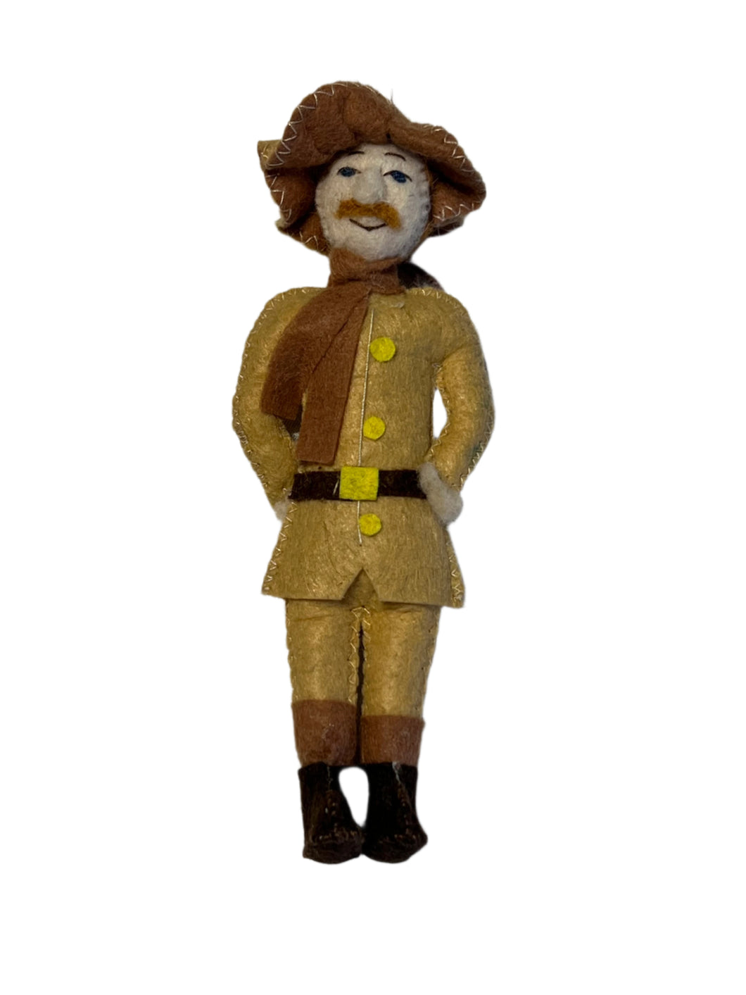 Teddy Roosevelt Artisan Ornament Doll