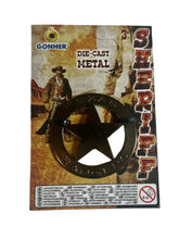 Load image into Gallery viewer, Texas Ranger Pretend Play Magnetic Diecast Metal Badge 1
