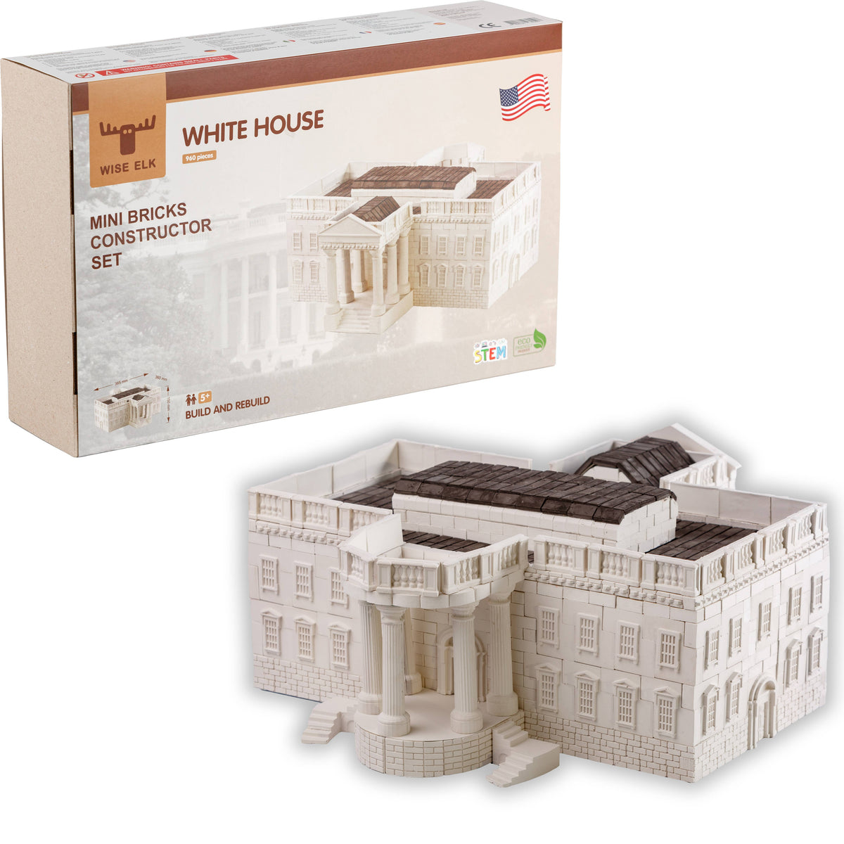 The White House Mini Bricks Toy Construction STEM Play Set 1