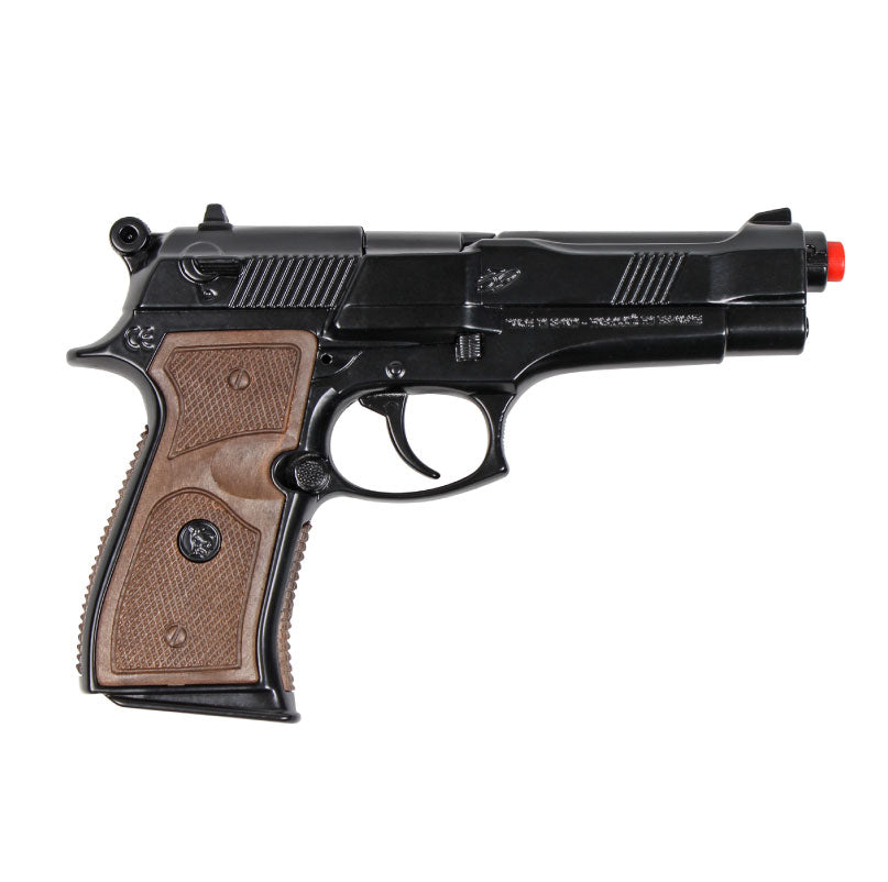 US Army M9 / Beretta M92 Style Pistol 8-Shot Diecast Toy Cap Gun
