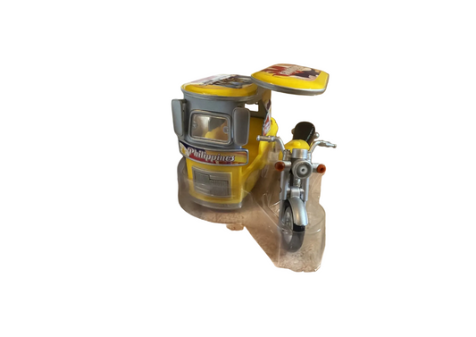 Miniature Philippine Tricycle / Motorcycle & Sidecar Diecast