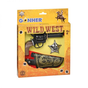 Wild West 4pc Cap Gun, Holster, Belt & Star Badge Playset 2