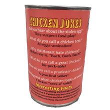 Load image into Gallery viewer, Canned Chicken | Farm Animal Plush w/Jokes | Unique Gift
