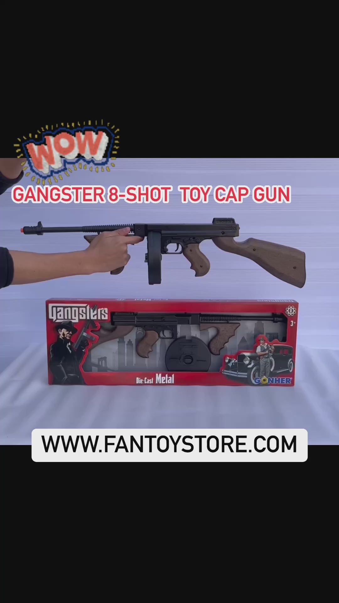 Gangster Thompson Sub Machine Gun Style 12