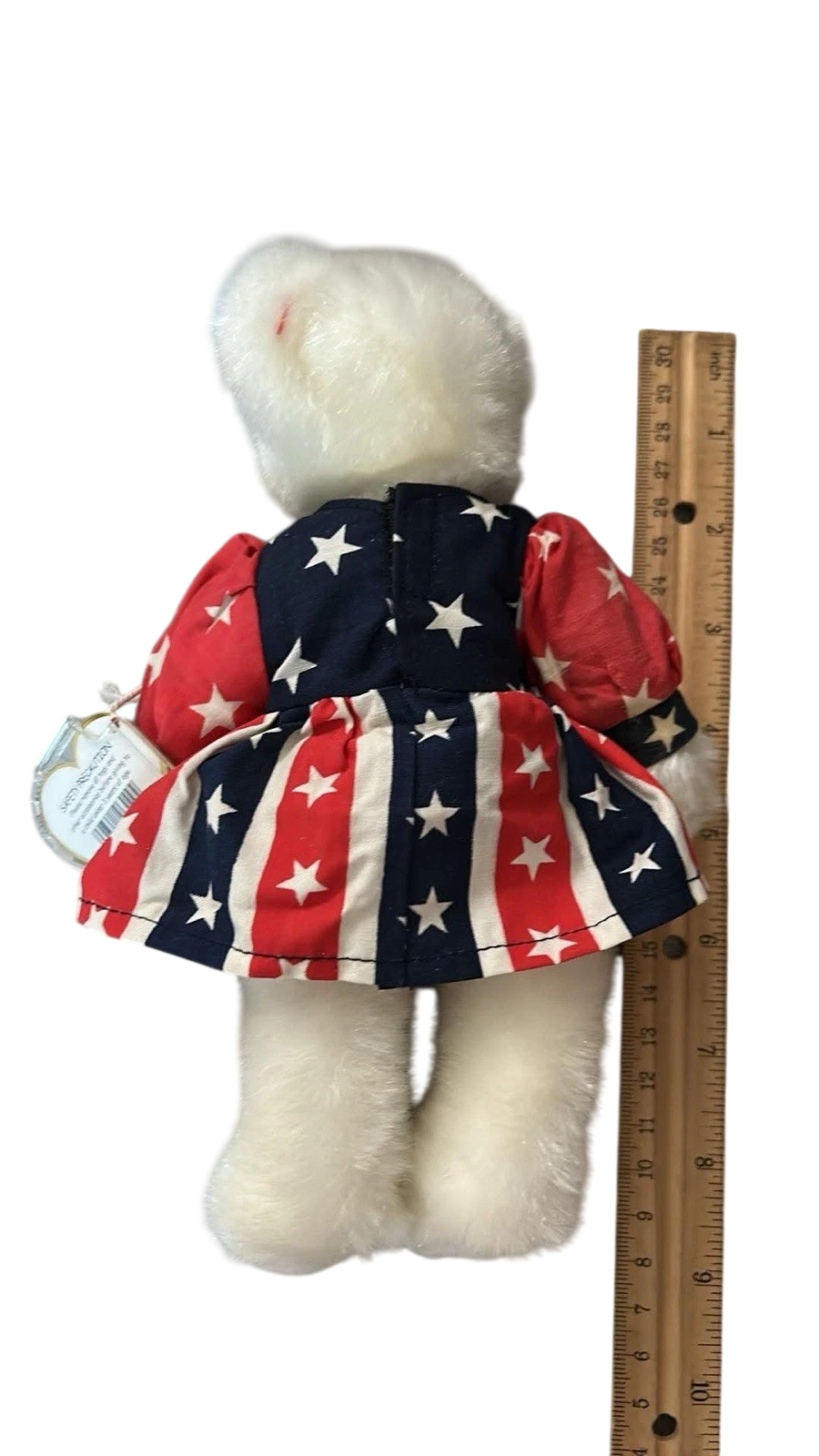 TY Beanie Baby Franny Bear 4th of July Americana * Retired c1993