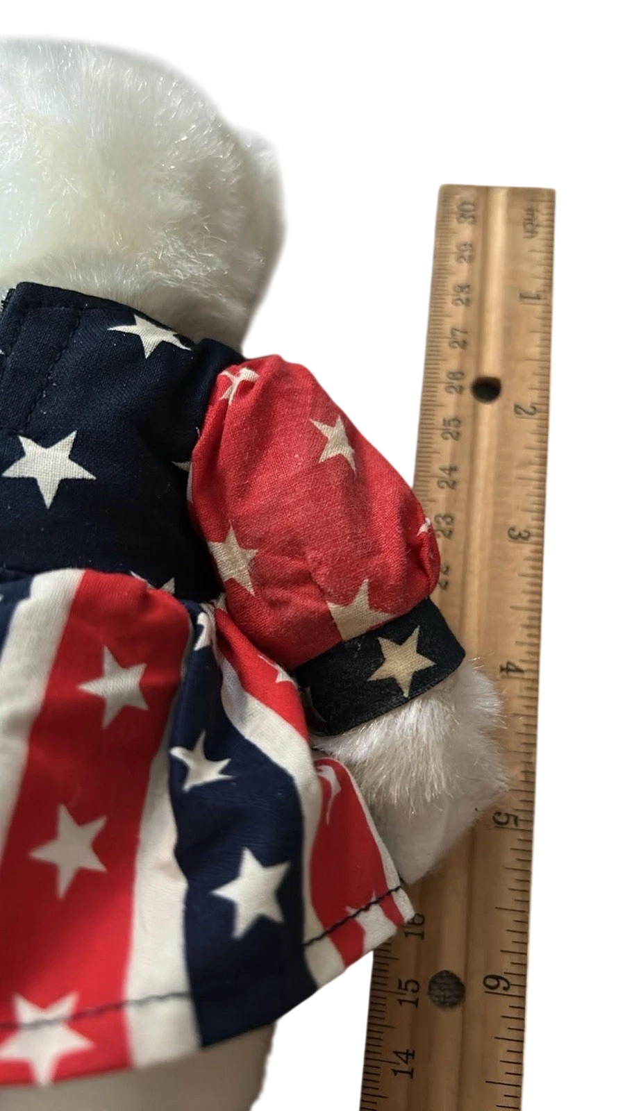 TY Beanie Baby Franny Bear 4th of July Americana * Retired c1993