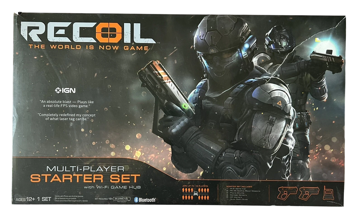 Recoil Laser Tag Starter Set, GPS enabled Multi-Player Smartphone Game