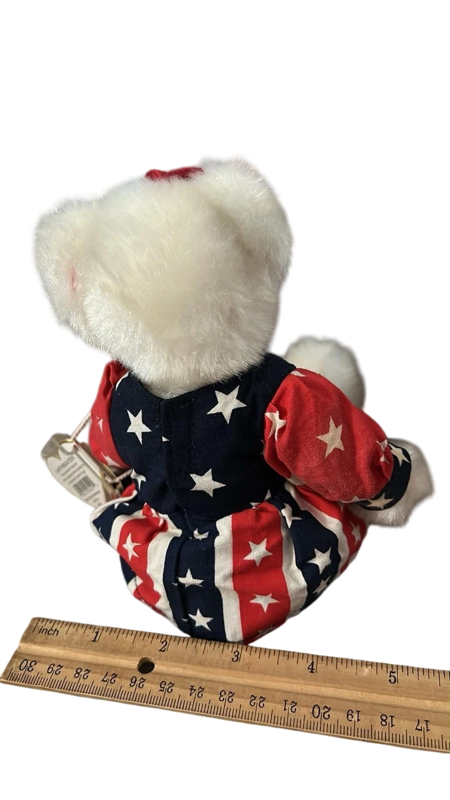 TY Beanie Baby Franny Bear 4th of July Americana * Retired c1993