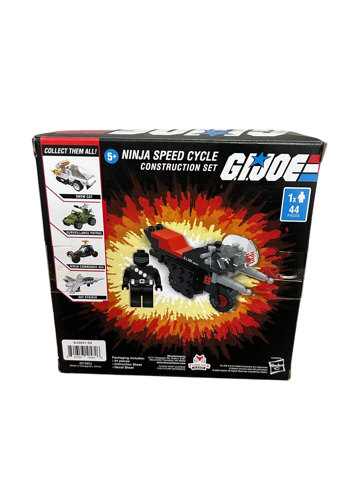 Hasbro GI Joe Construction Sets Ninja Speed Striker + Mini Figure