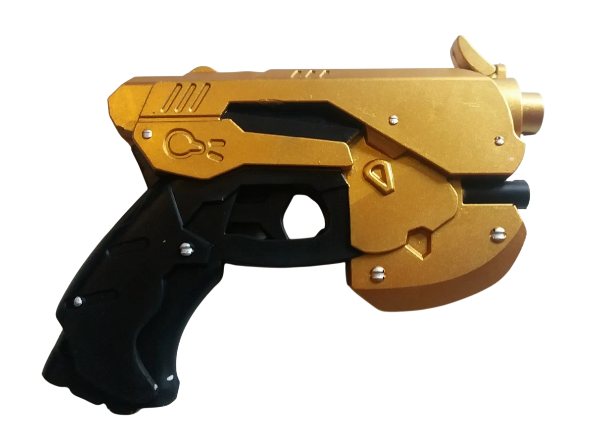 Video Game Overwatch Star Phazzer Warrior GOLD Pistol Foam COSPLAY