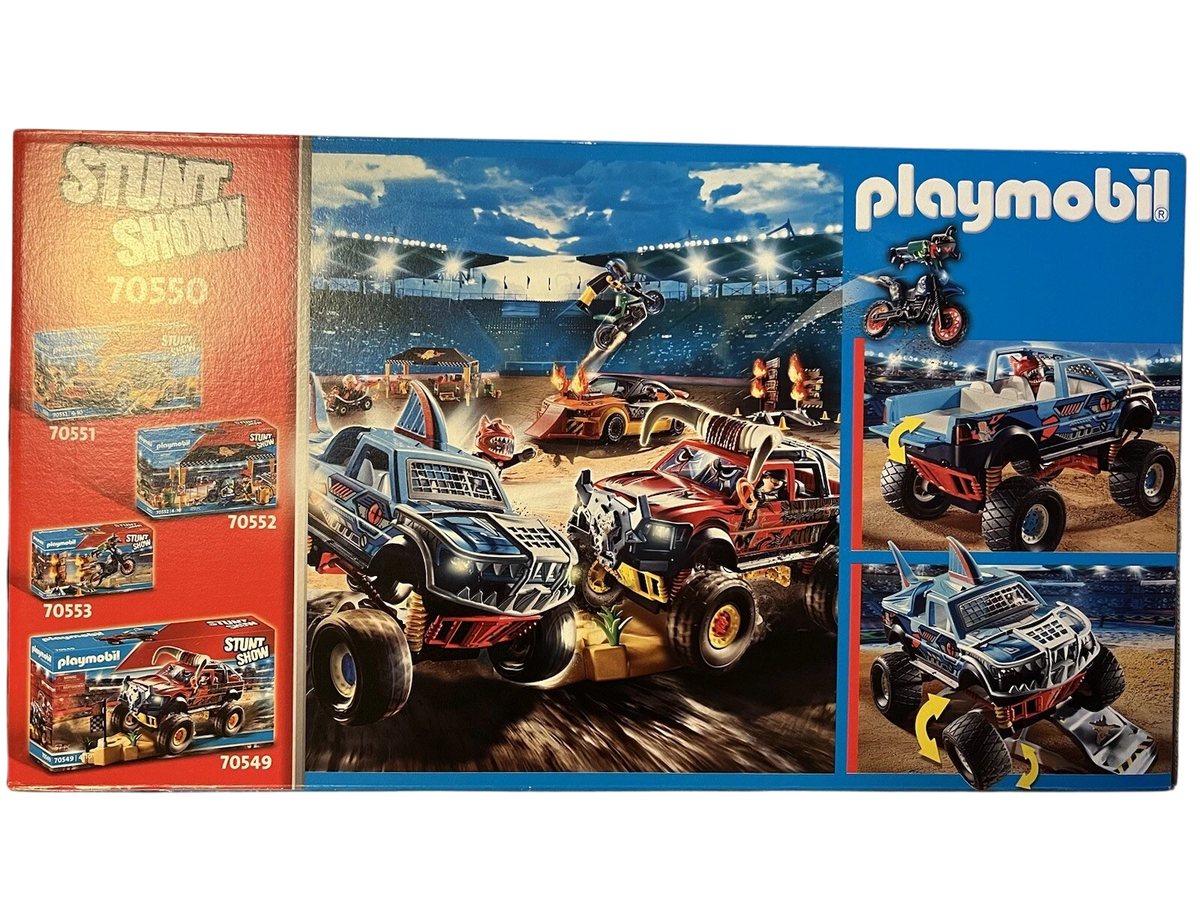 Playmobil Stunt Show Monster Shark Truck 70550