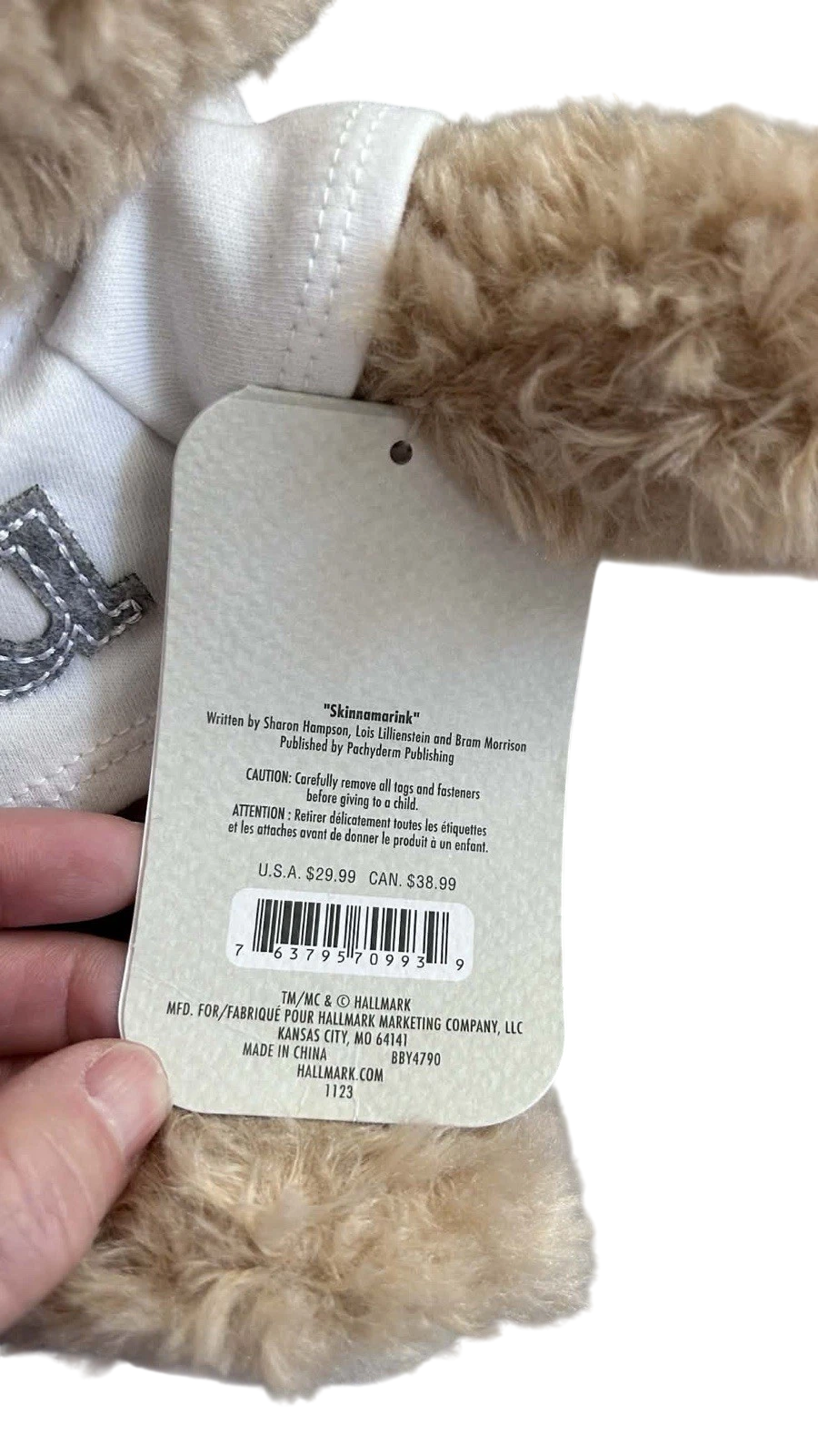 Hallmark I Love You Bear With Sound & Motion