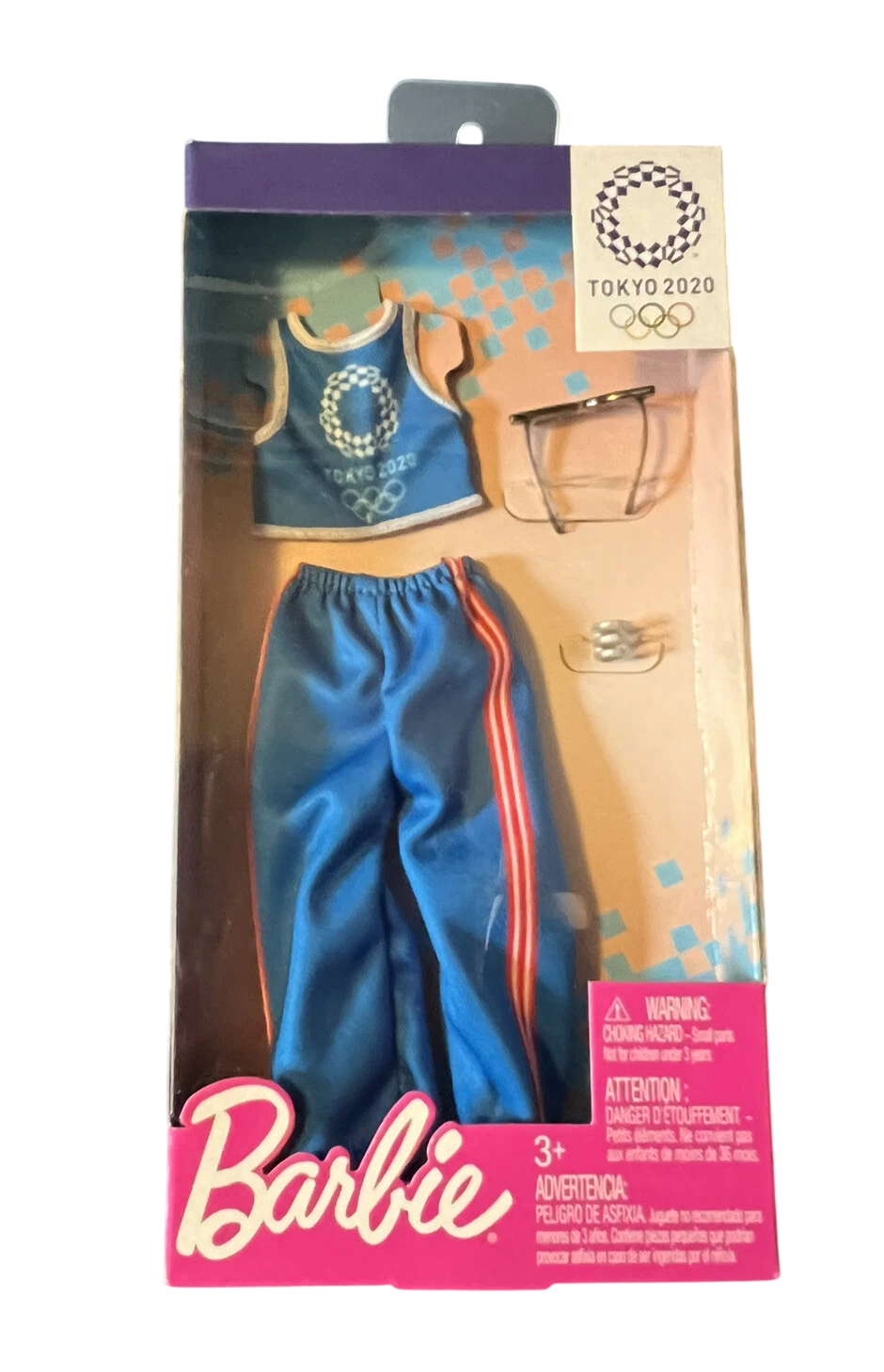 2-Pack BARBIE Tokyo Olympics 2020 Fashion Outfit & Accessories Set