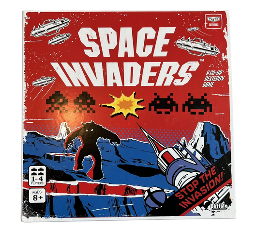 Retro Space Invaders Cooperative Dexterity Board Game
