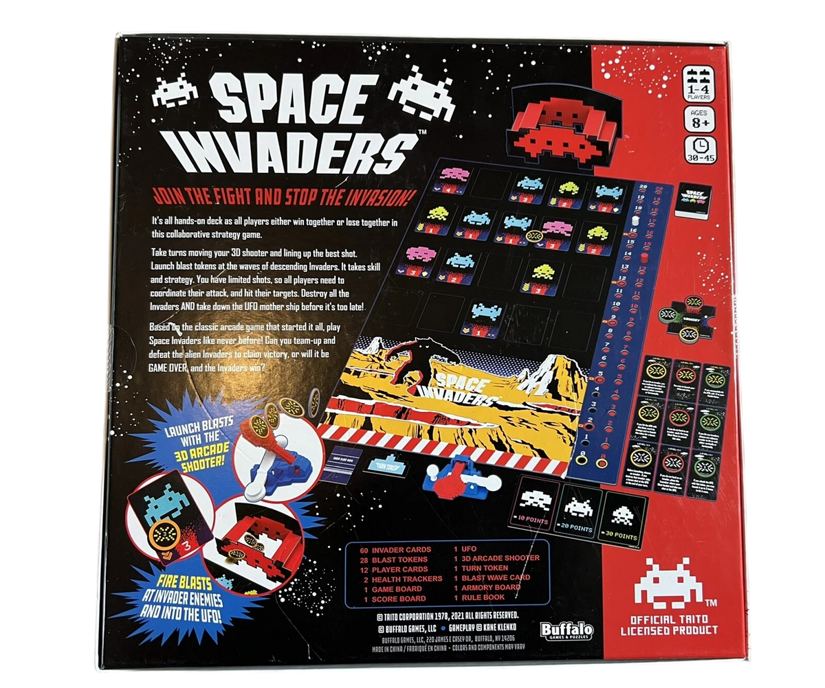 Retro Space Invaders Cooperative Dexterity Board Game