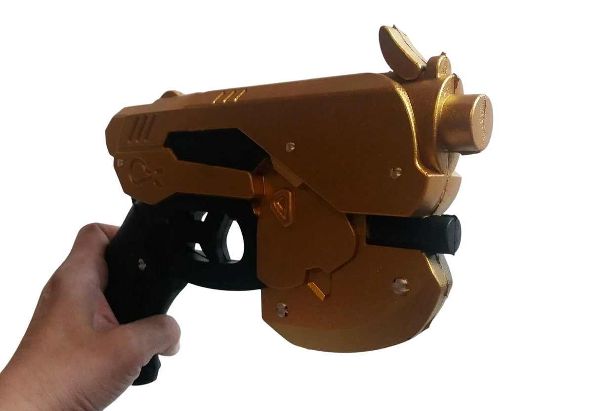 Video Game Overwatch Star Phazzer Warrior GOLD Pistol Foam COSPLAY