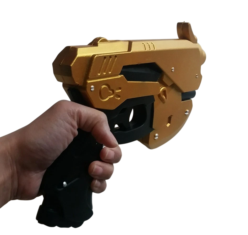 Video Game Overwatch Star Phazzer Warrior GOLD Pistol Foam COSPLAY