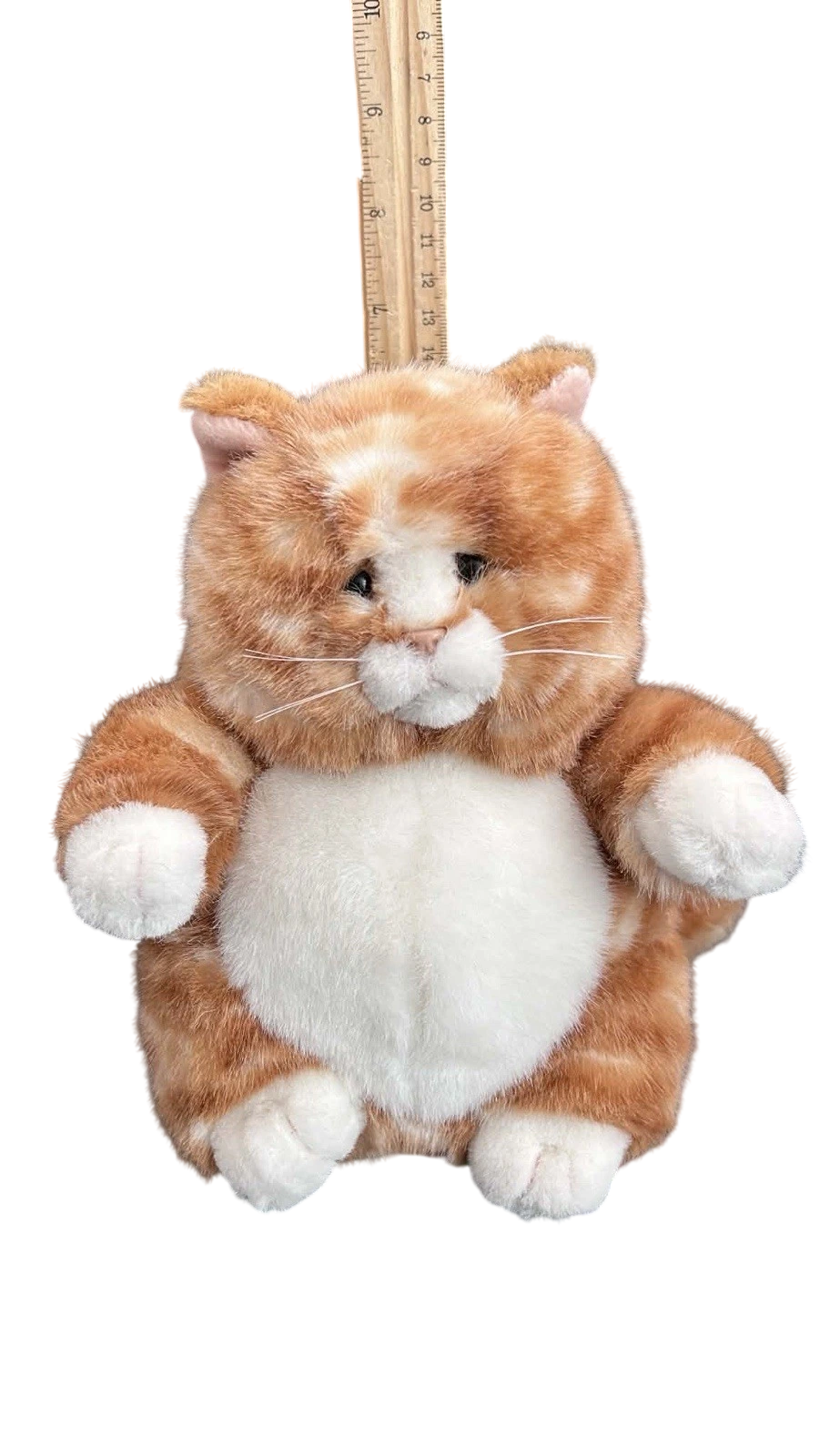 Prudence 8" Tabby Orange Cat Plush Toy