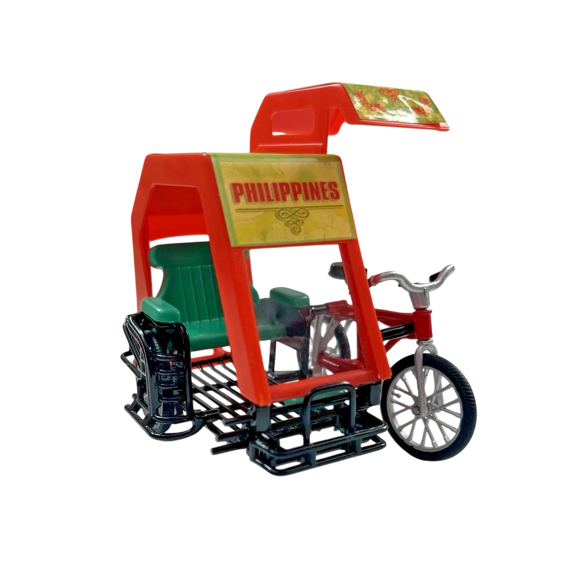 Miniature Pedicab TukTuk Souvenir Decor - Red