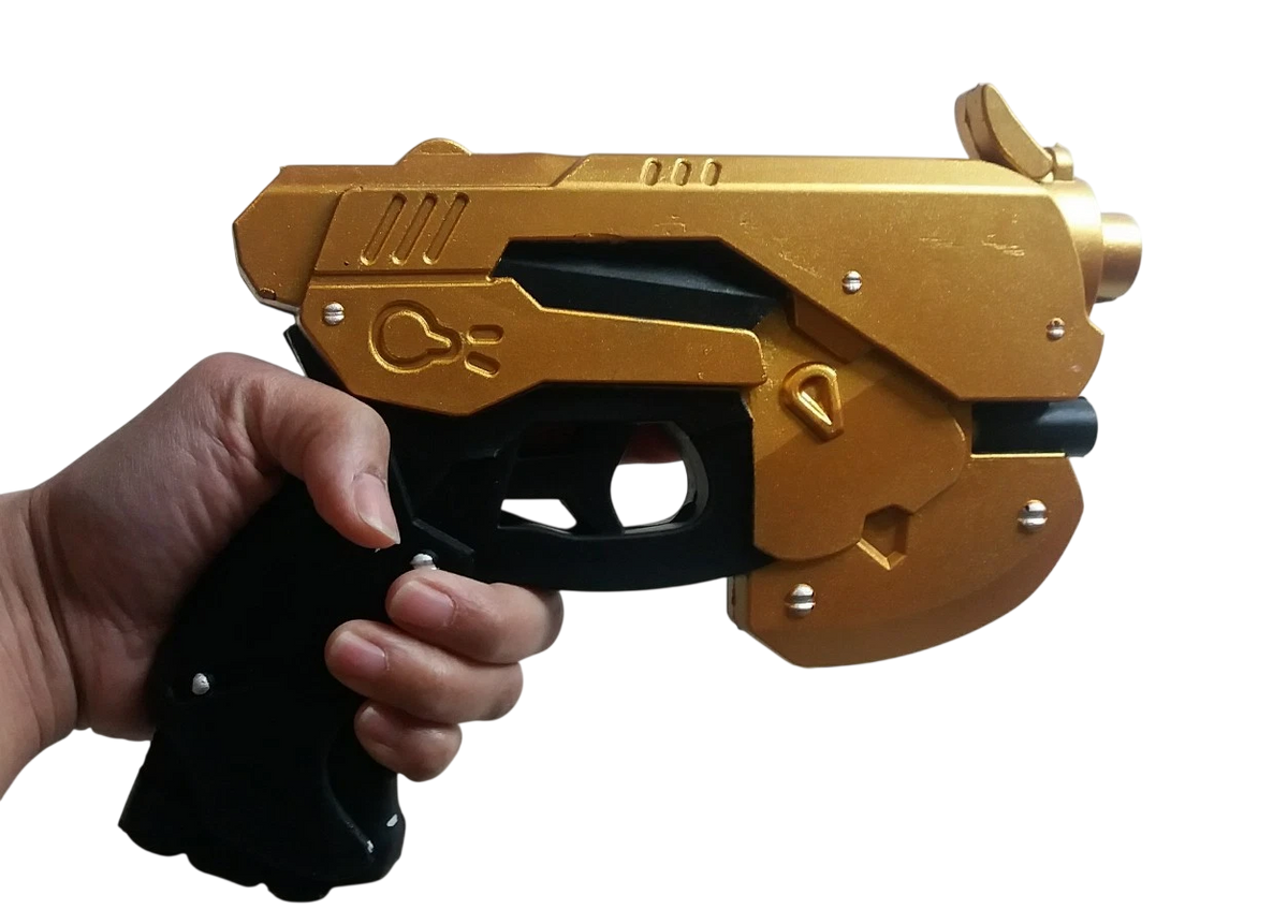 Video Game Overwatch Star Phazzer Warrior GOLD Pistol Foam COSPLAY