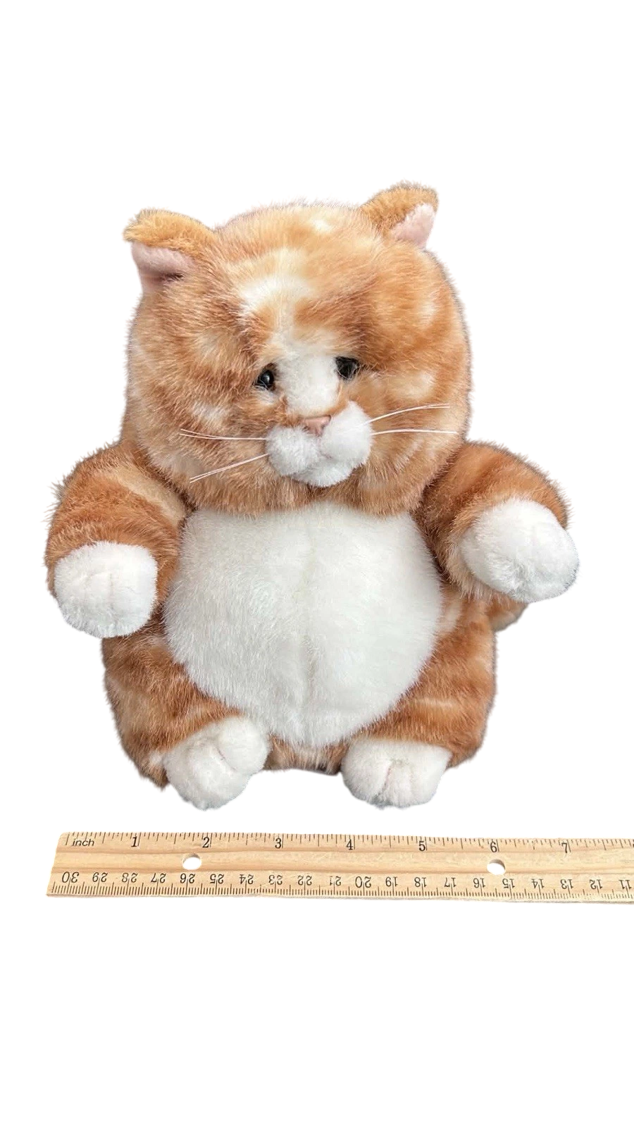 Prudence 8" Tabby Orange Cat Plush Toy