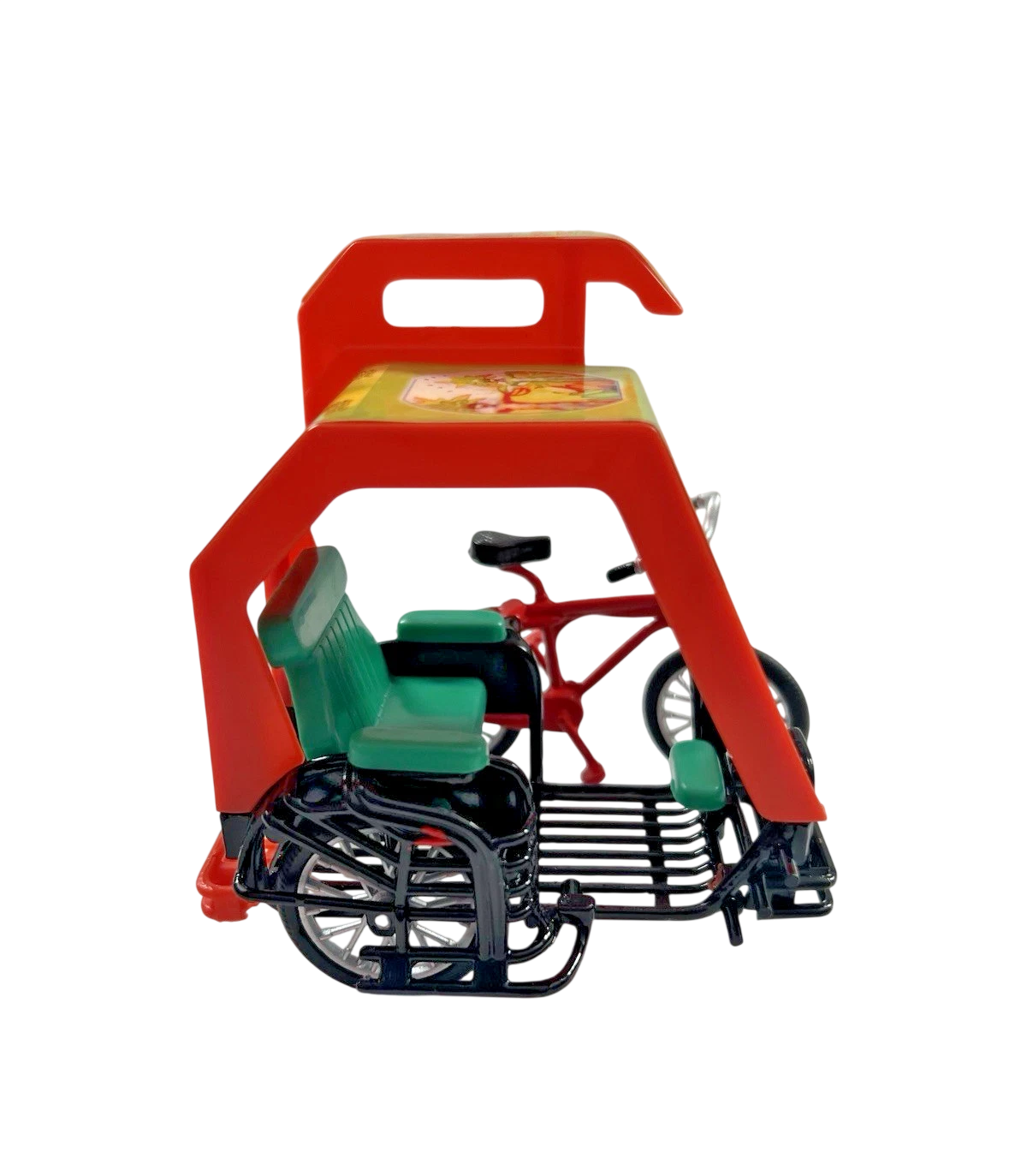 Miniature Pedicab TukTuk Souvenir Decor - Red