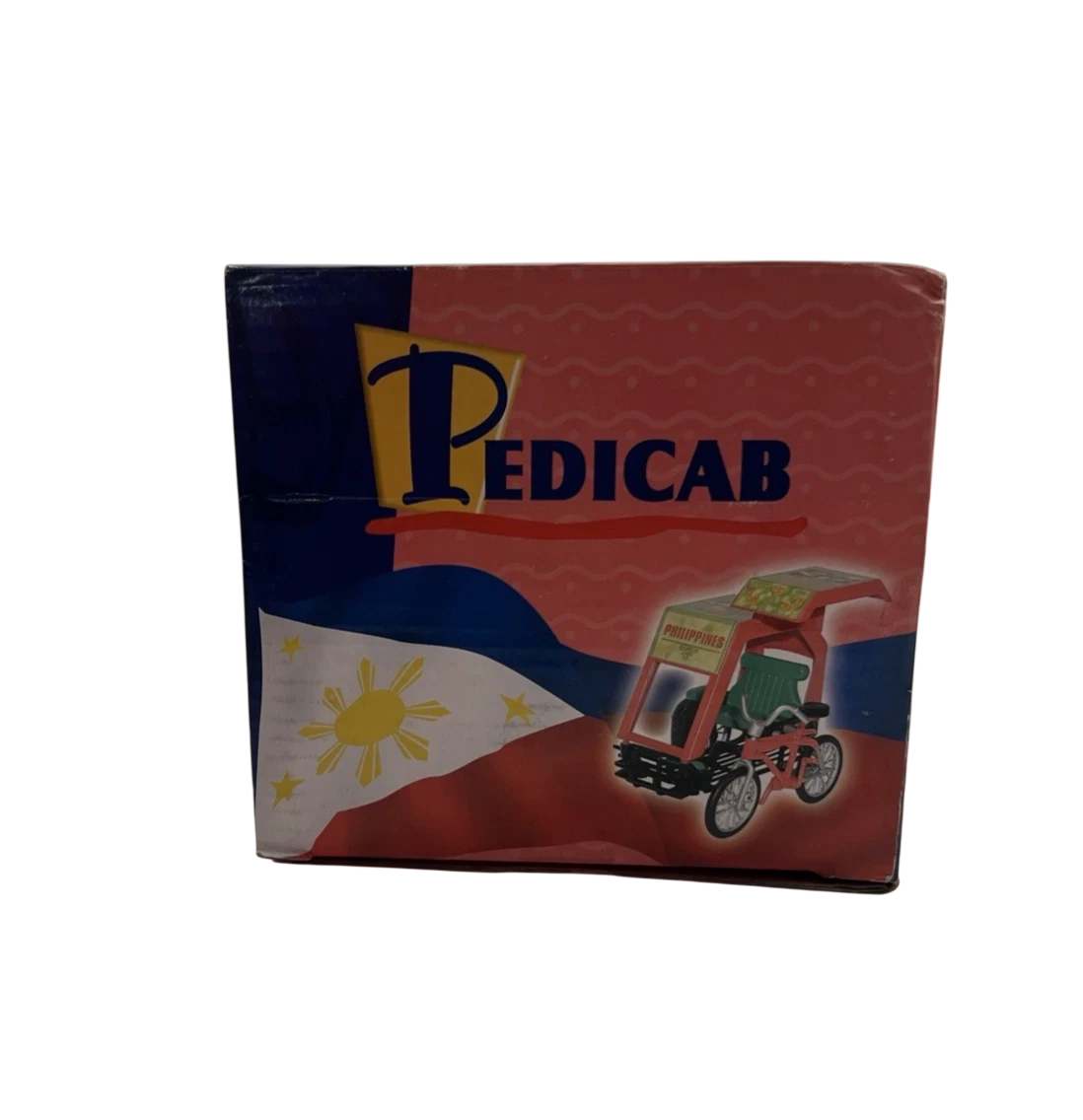 Miniature Pedicab TukTuk Souvenir Decor - Red