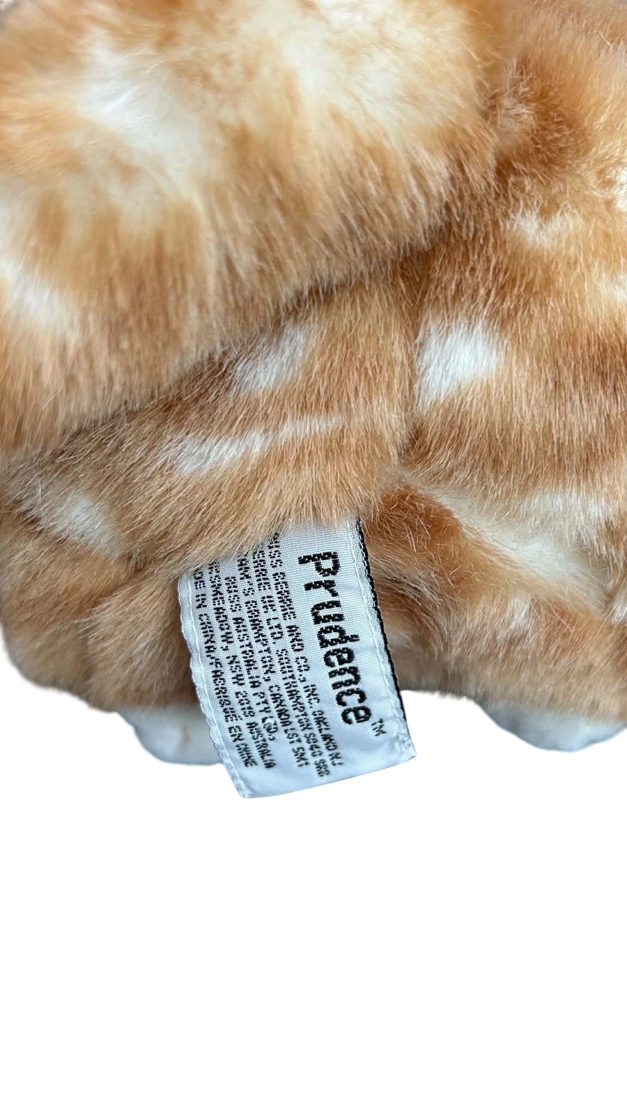 Prudence 8" Tabby Orange Cat Plush Toy