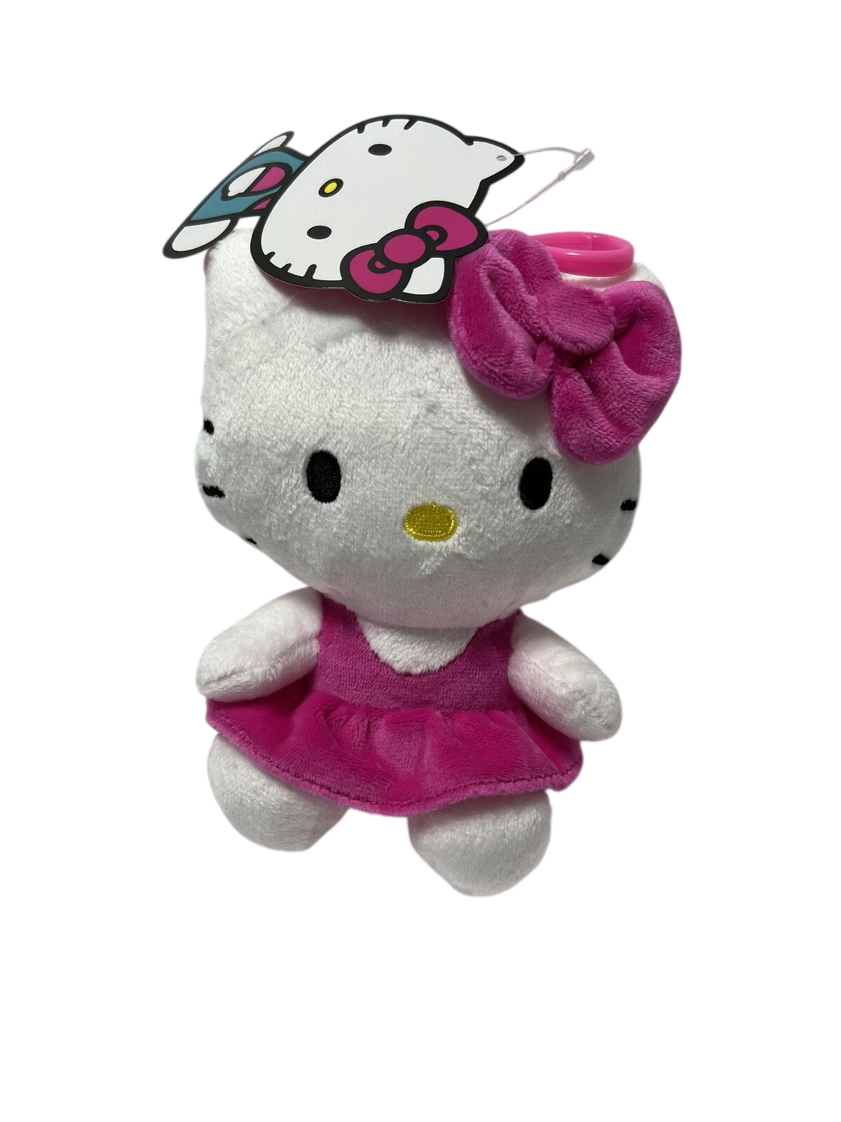 SANRIO Hello Kitty in Pink Jumper Dress Plush Keychain / Bag Clip