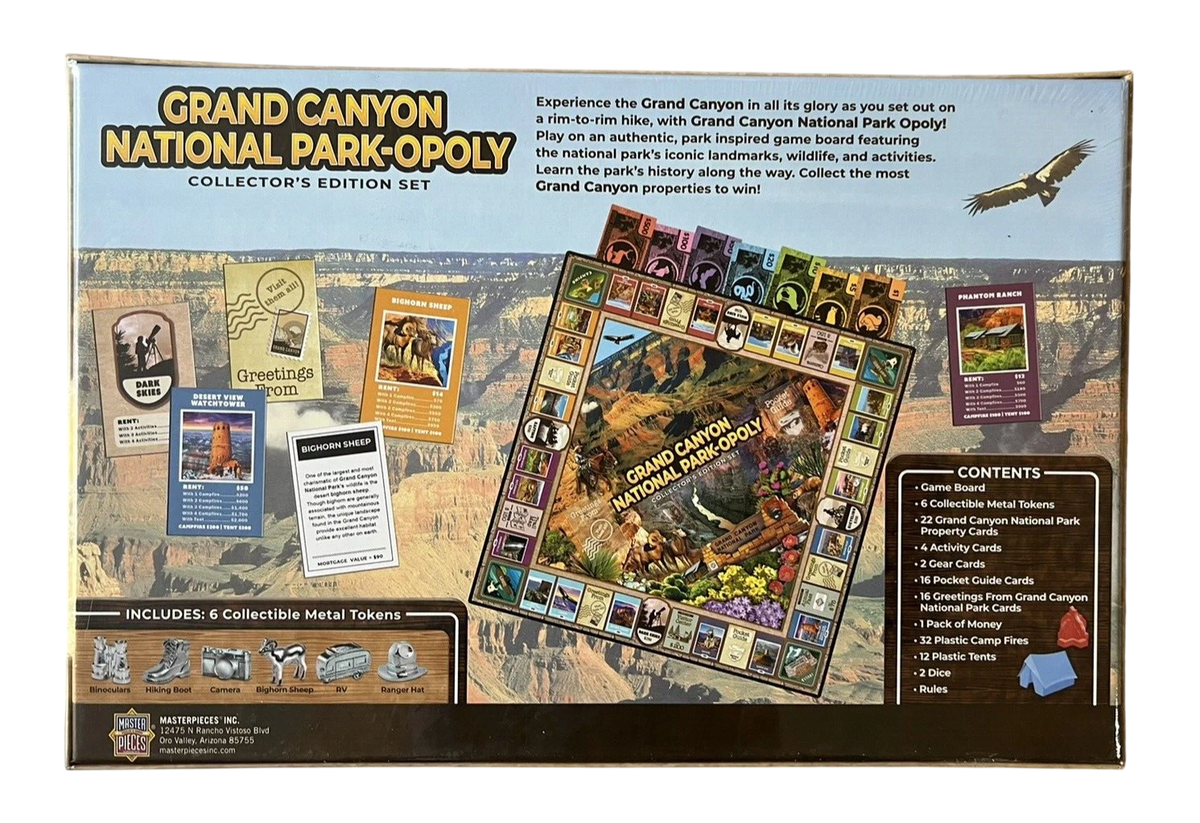 Grand Canyon National Park-Opoly Collector's Edition Game Board