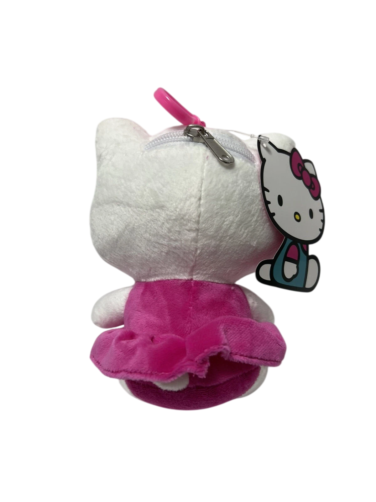 SANRIO Hello Kitty in Pink Jumper Dress Plush Keychain / Bag Clip