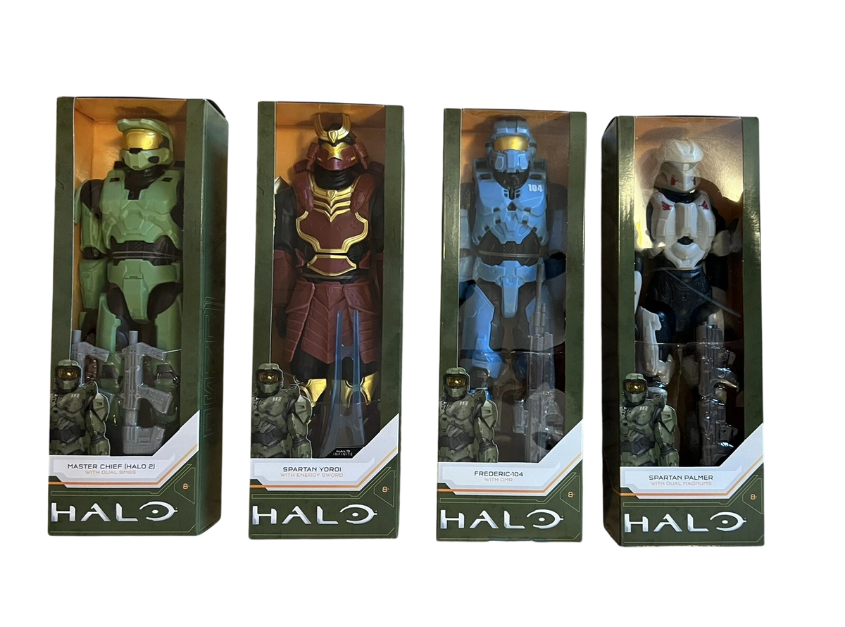 Lot of 4 HALO 12" Series 3 Figures Master Chief + Palmer + Yordi + Frederic