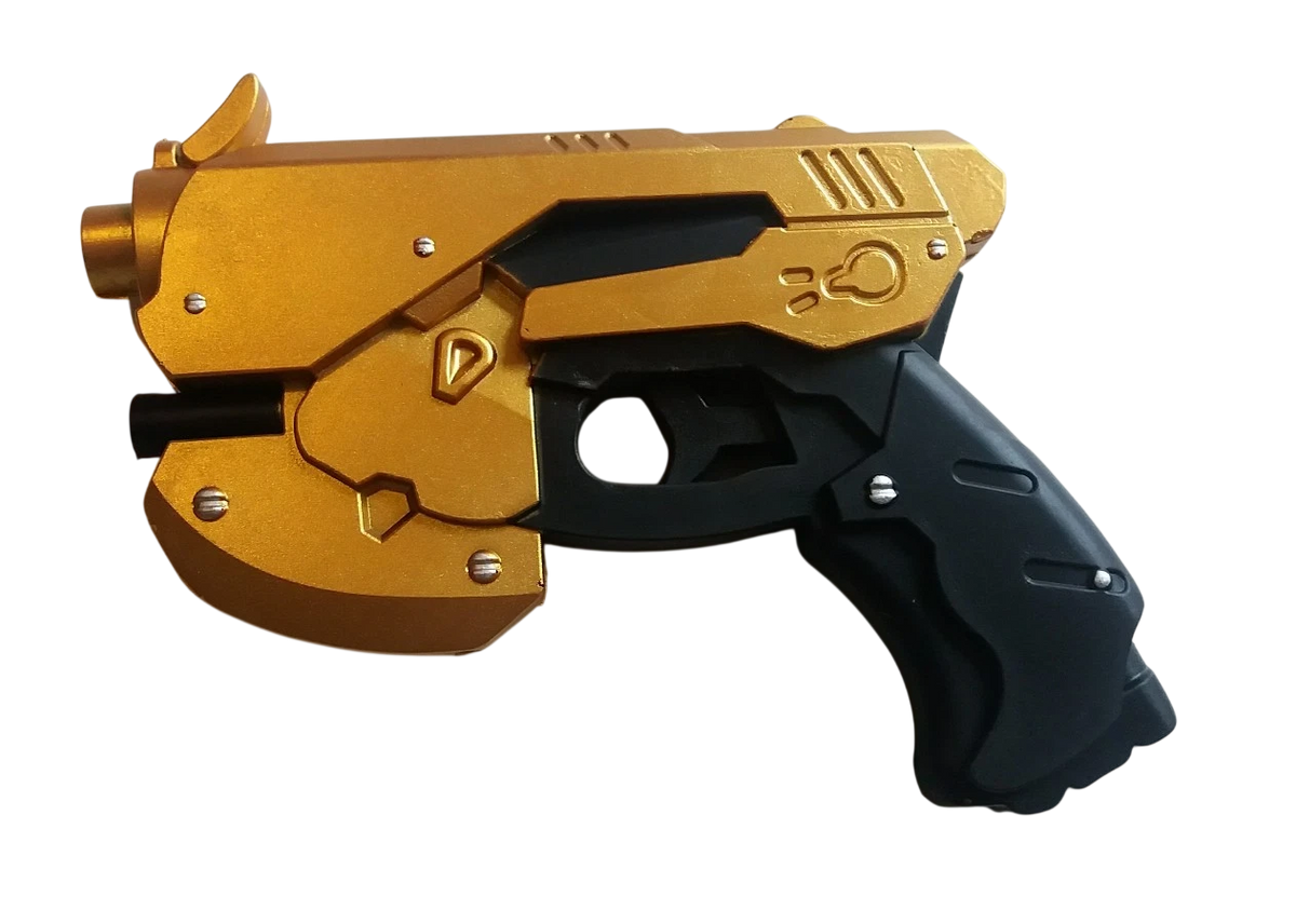 Video Game Overwatch Star Phazzer Warrior GOLD Pistol Foam COSPLAY