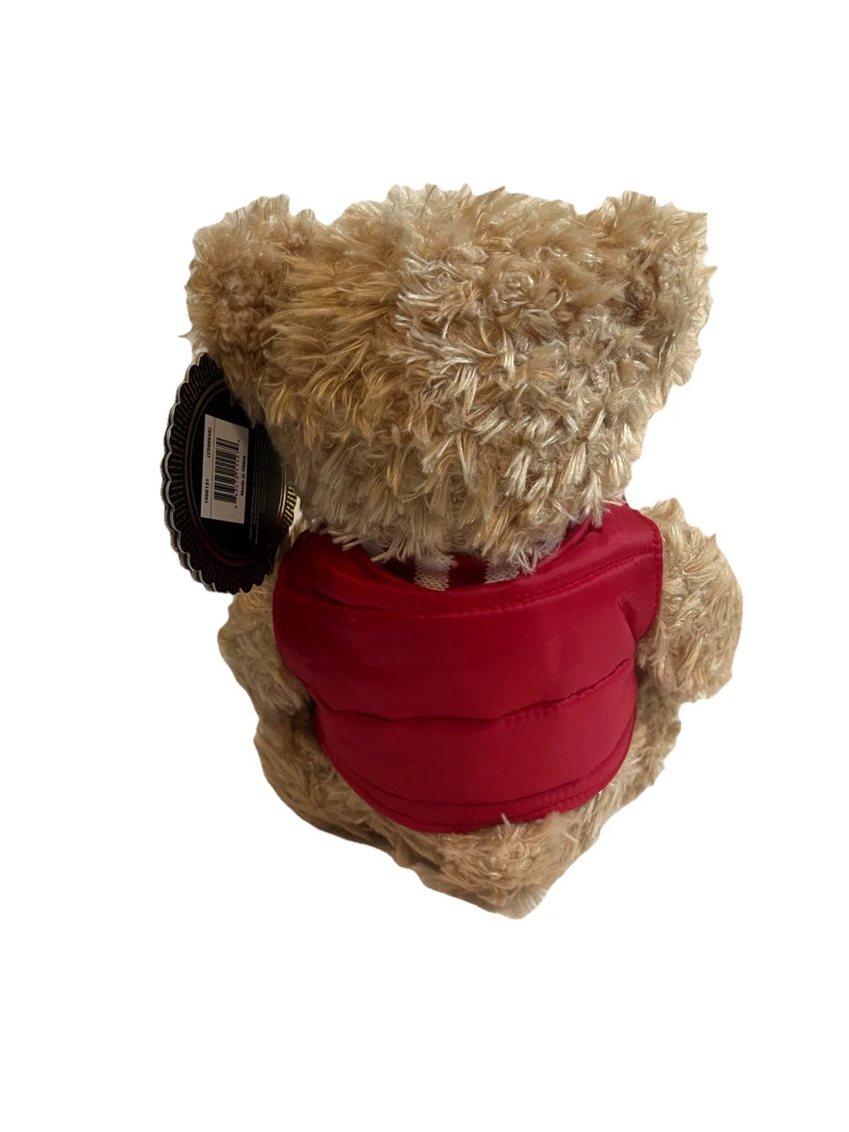 FAO Schwarz 2018 Brown Bear Plush in Red Winter Vest & Scarf