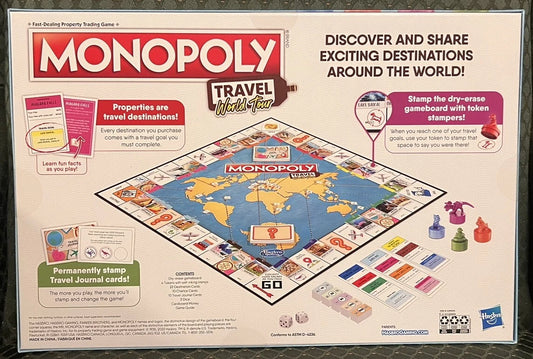 Hasbro Monopoly Travel World Tour Board Game for Families