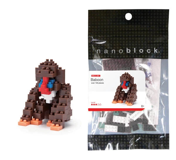 Nanoblock Micro Size Baboon 140pcs