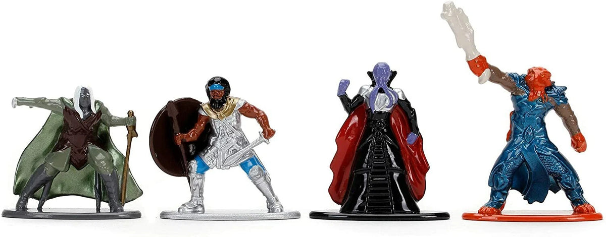 Jada Dungeons & Dragons Nanofigs Collectibles Toy Figures - Set of 4