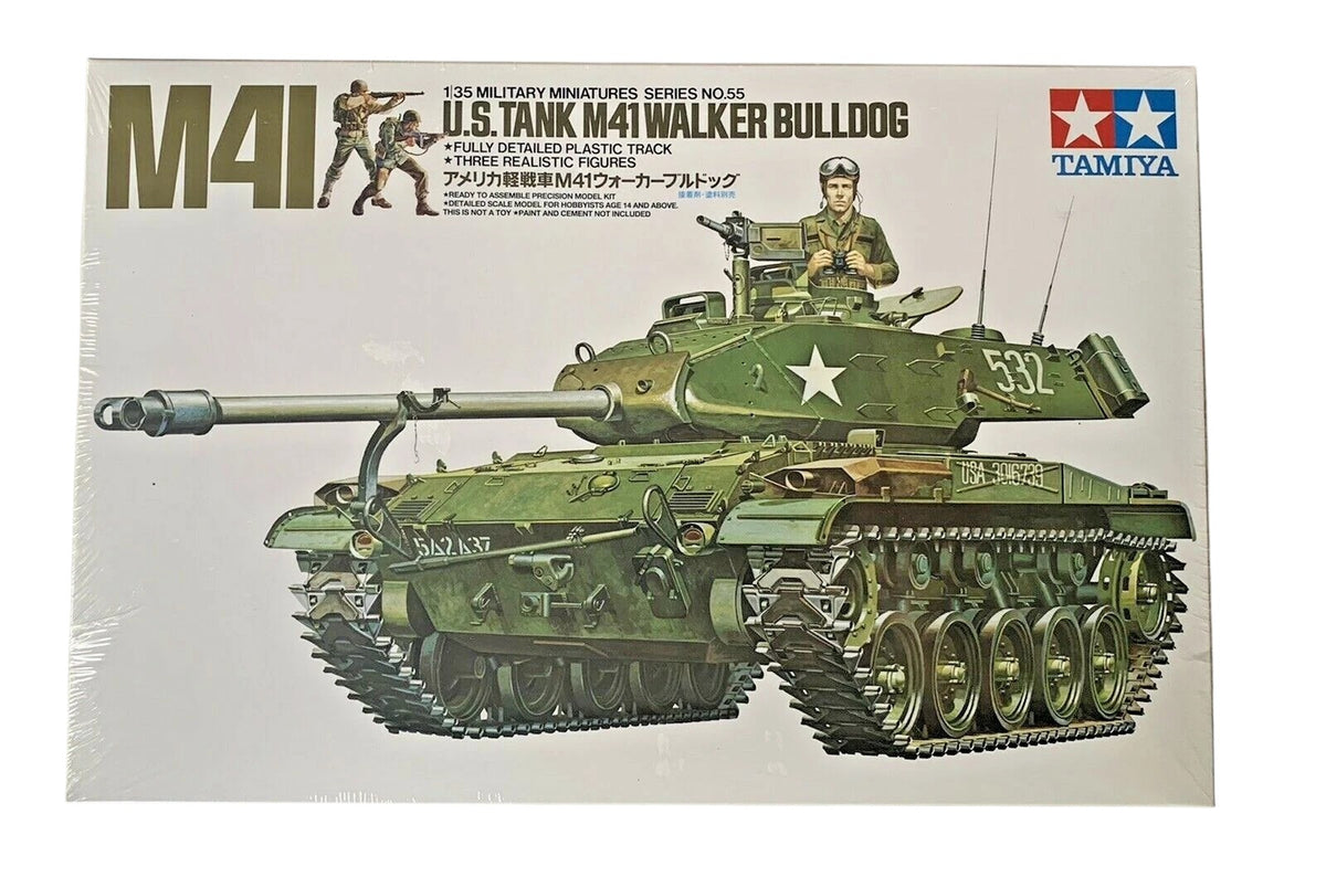 Tamiya US Tank M41 Walker Bulldog Military 1:35 Scale Hobby Kit