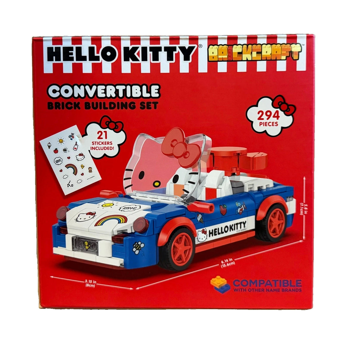 Sanrio Hello Kitty Convertible Car Brickcraft Building Set