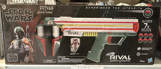 Nerf Rival Star Wars Apollo XV-700 Blaster Face Mask Boba Fett * RETIRED